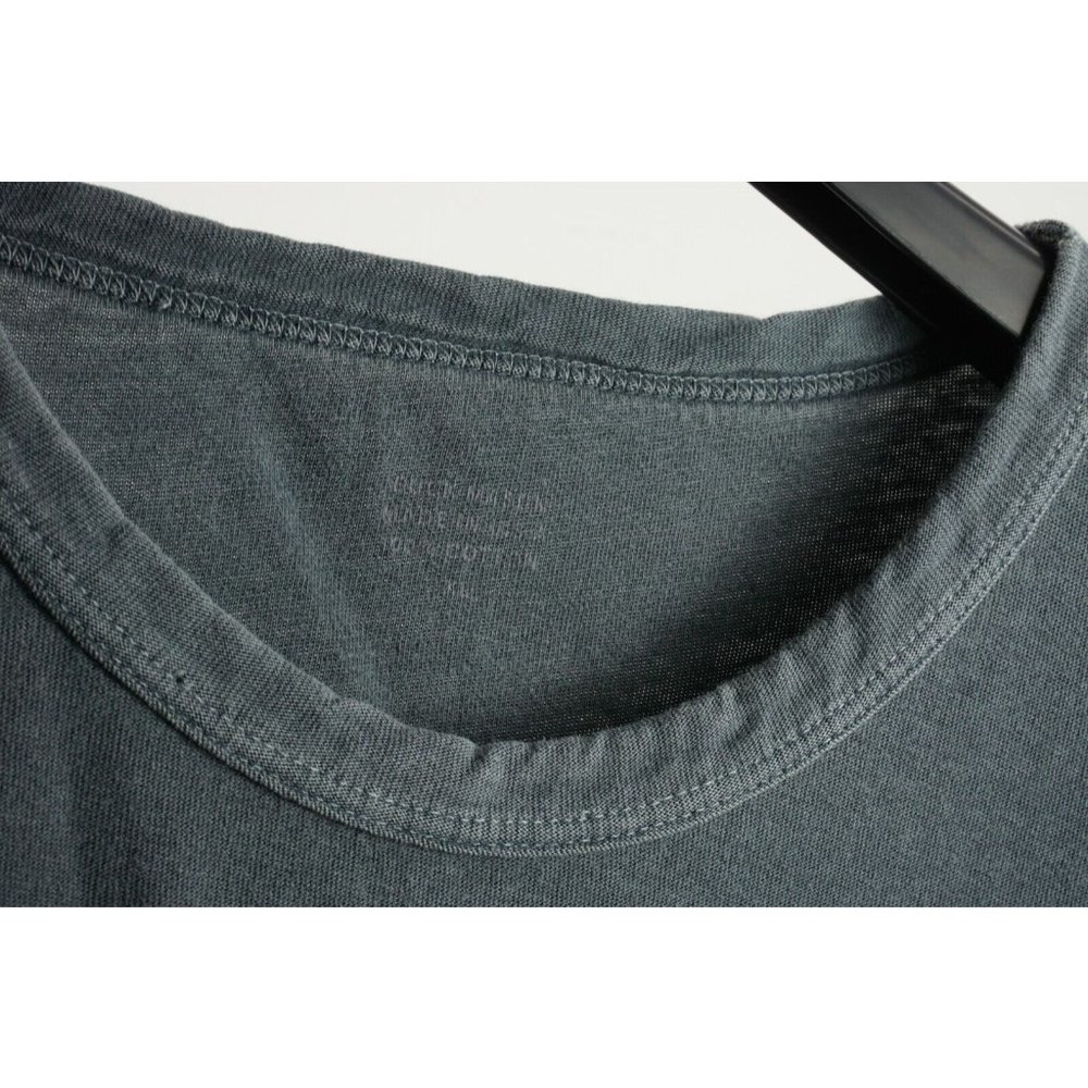 Buck Mason Men's XL Short Sleeve Washed Out Blue Cotton Crew T-Shirt - Picture 4 of 7
